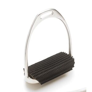 Stainless Steel Stirrup with Black Tread